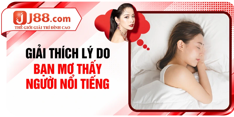 Giải thích lý do bạn mơ thấy người nổi tiếng